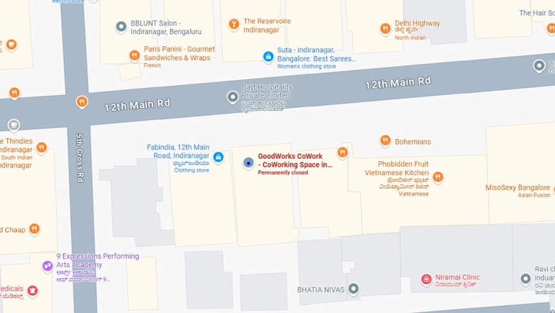 Location of Coworking Space in GoodWorks Cowork Indiranagar, Indiranagar - Image 288242